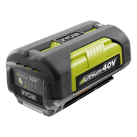 Ryobi 40v op4026 Battery Plus Slim op401 Charger Lawn Mower Snow Leave ...