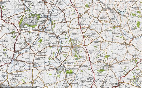 Historic Ordnance Survey Map of Market Bosworth, 1946