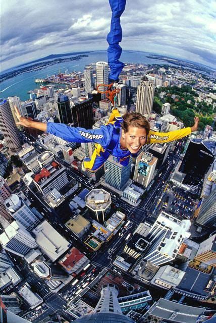 Sky Tower Sky Jump - Auckland, New Zealand #adventure #sights #travel # ...