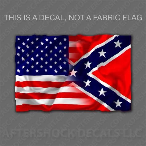 American/Rebel Flag Sticker - Aftershock Decals