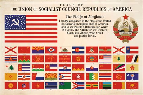 National and State Flags of Communist America by Regicollis on DeviantArt