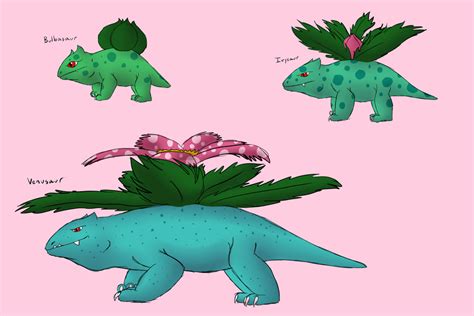 Bulbasaur Evolution by Morgan-Michele on DeviantArt