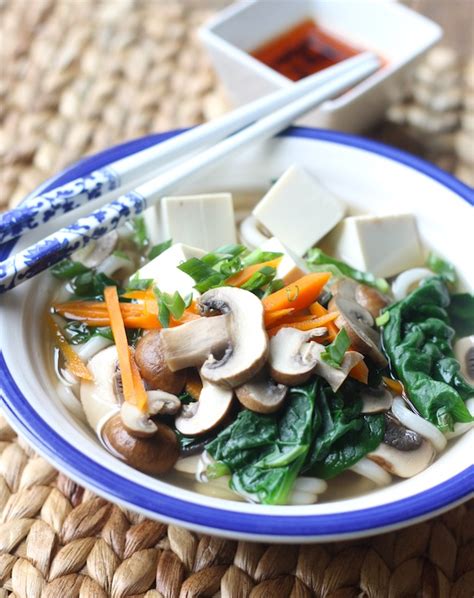 Mushroom & Tofu Udon Noodle Soup | Season with Spice