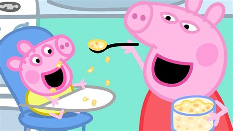 Peppa Pig English Episodes | Baby Alexander's Lunch Time with Peppa Pig - YouTube