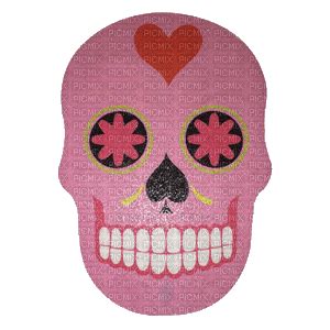 sugar skull pink deco gif, sugar , skull , sugar_skull , pink , gothic ...