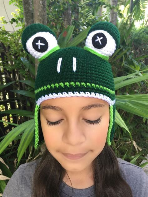 PATTERN Crochet Frog Hat PATTERN Available just | Etsy