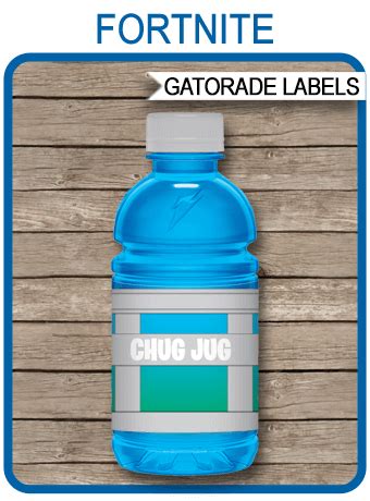 Fortnite Chug Jug Printable Labels