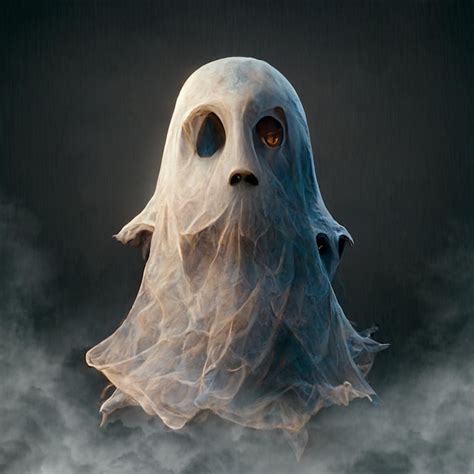 Premium Photo | Cute funny scary ghost