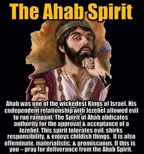 SPIRIT OF AHAB | Bible truth, Jezebel spirit, Bible facts