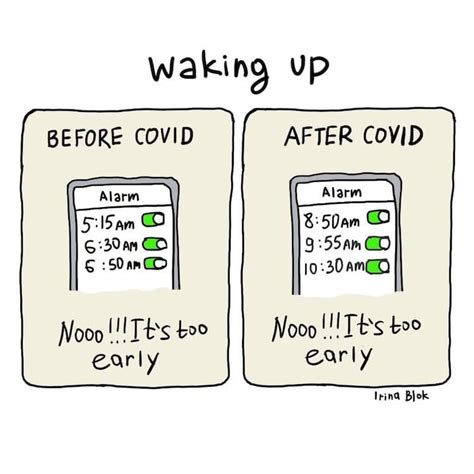 Funny Artist Illustrates Daily Life "Before and After" COVID-19