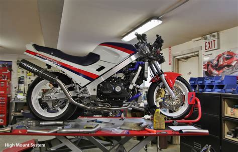 HONDA VFR750 (or 700 in USA) RRR/HINDLE STAINLESS STEEL EXHAUST FITS ...