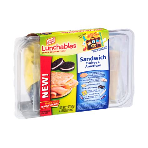 Lunchables Oscar Mayer Sandwich Turkey + American Reviews 2020