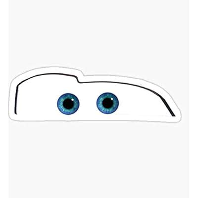 Lightning McQueen Eyes - Sticker Graphic - Auto, Algeria | Ubuy