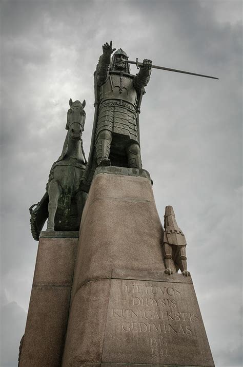 Monument to Grand Duke Gediminas in Vilnius Photograph by RicardMN ...