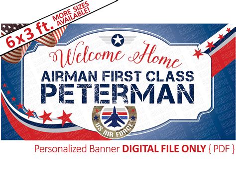 Air Force Welcome Home Banner Digital File PDF Only Air | Etsy | Welcome home banners, Air force ...