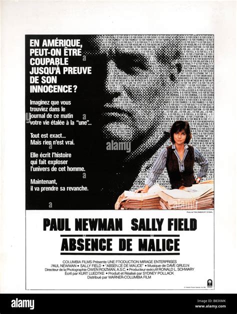 Absence of malice poster hi-res stock photography and images - Alamy