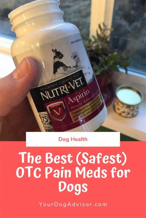 The Best (Safest) OTC Pain Meds for Dogs | Your Dog Advisor