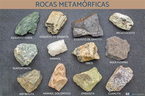 Rocas metamórficas: qué son y tipos - Resumen