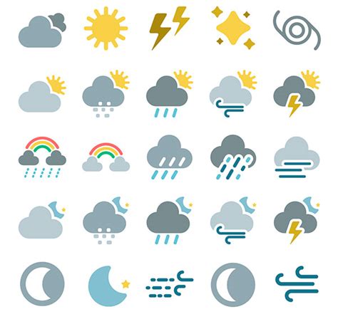 120+ Weather Icons - PSD, Vector EPS, JPG Download