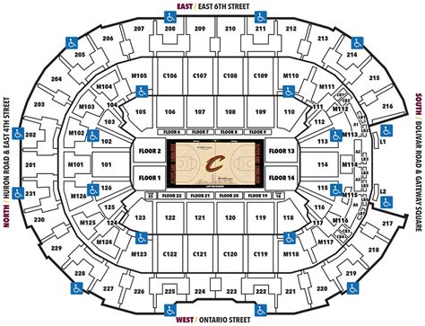 Cleveland Cavaliers Floor Seating Chart | Floor Roma