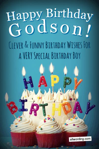 25 Ways to Say Happy Birthday to a Godson » AllWording.com