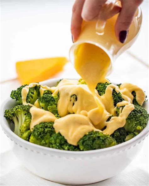 An exquisite, Creamy Cheese Sauce made with cheddar cheese - perfect over nachos, pasta ...