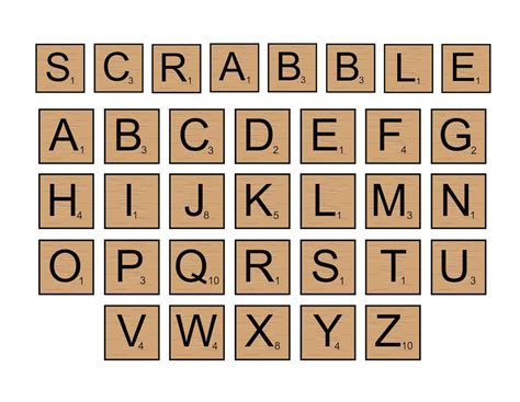 SCRABBLE TILES SVG Files Scrabble Tiles Clipart Scrabble - Etsy