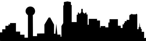 Dallas Skyline Silhouette Transparent Png