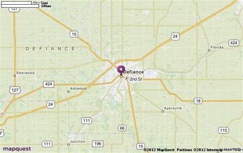 Defiance, OH Map | MapQuest | Defiance, Map, Traffic