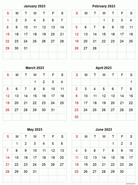 6 month calendar 2023 printable printable blank world - may and june 2023 calendar calendar ...