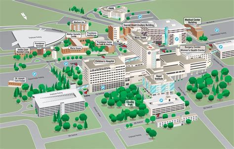 Campus & Parking Maps | Sacred Heart Children's Hospital | Spokane, WA | Providence Washington