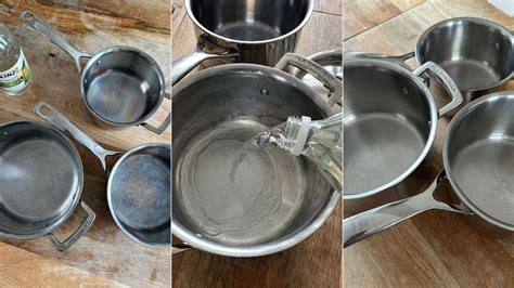 How to clean stainless steel pans with vinegar