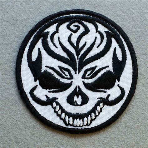 Biker patch Cheerful Skull