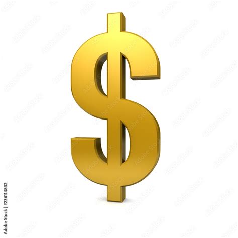 dollar sign 3d golden money cash symbol icon Stock Illustration | Adobe ...