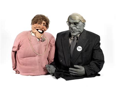 Bonhams : Spitting Image puppets of former Prime Minister John Major and his wife Norma,