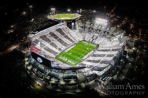 Penn State Beaver Stadium Photos, with Stripe Out White Out