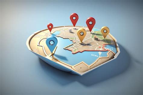 Premium Photo | 3d location with world map gps navigator pin 3d render ...