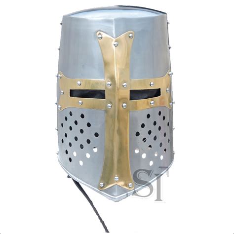 Brass Crusader Great Knights Helmet-4O1-SKR-001