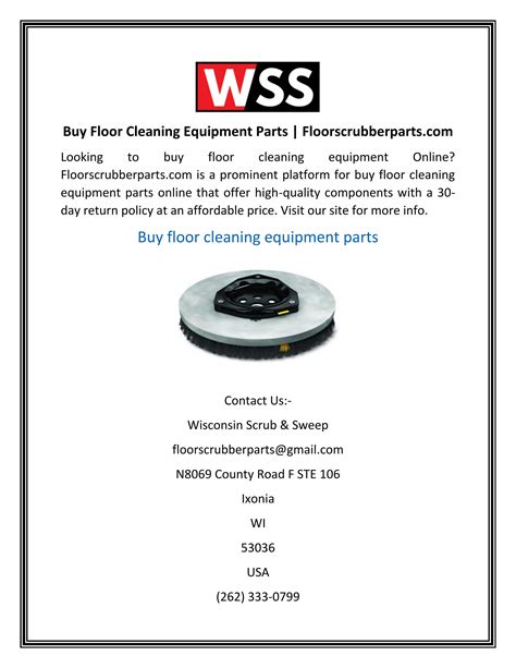 Buy Floor Cleaning Equipment Parts | Floorscrubberparts.com by Wisconsin Scrub & Sweep - Issuu