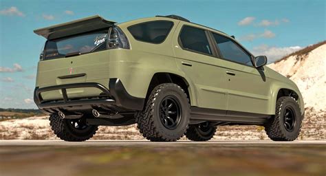 Call Us Crazy, But This Pontiac Aztek Imagined As An Off-Road Battlecar Doesn’t Look Half Bad ...