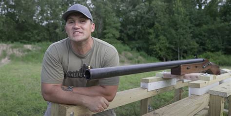 Shooting The World's Largest Shotgun, 9-Feet Long, With A 1.68" Bore ...