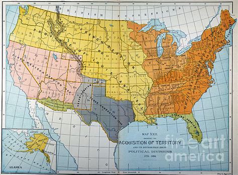 U.s. Map, 1776/1884 by Granger