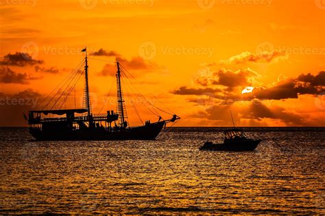 Pirate ship sunset 753722 Stock Photo at Vecteezy