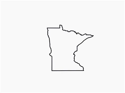 Minnesota SVG Minnesota Outline Svg Minnesota SVG Outline of Minnesota ...