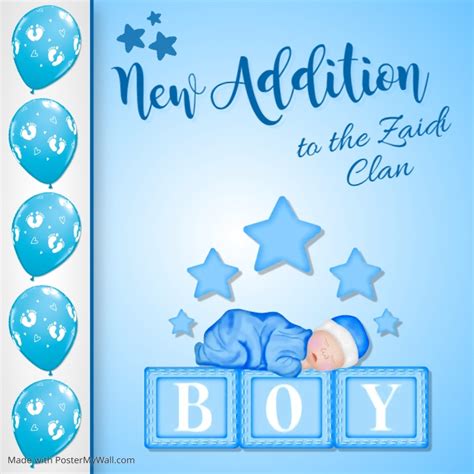 Copy of Congratulations, Baby Boy | PosterMyWall