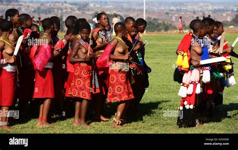 Swaziland Umhlanga Reed Dance Stock Photo - Alamy