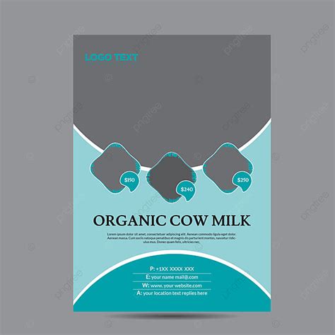 Farm Fresh Milk Flyer Template Template Download on Pngtree