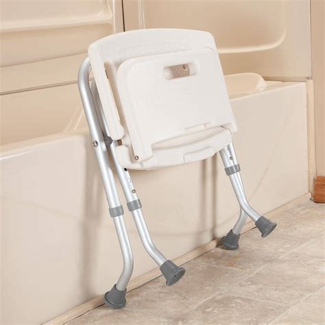 Folding Bath Seat and Shower Chair with Back