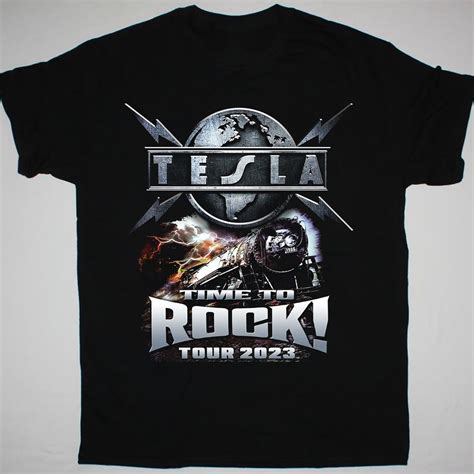 Tesla Band Time To Rock 2023 Tour Shirt – Ponuna