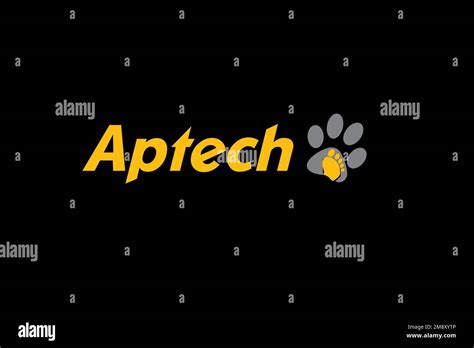 Aptech, Logo, Black background Stock Photo - Alamy